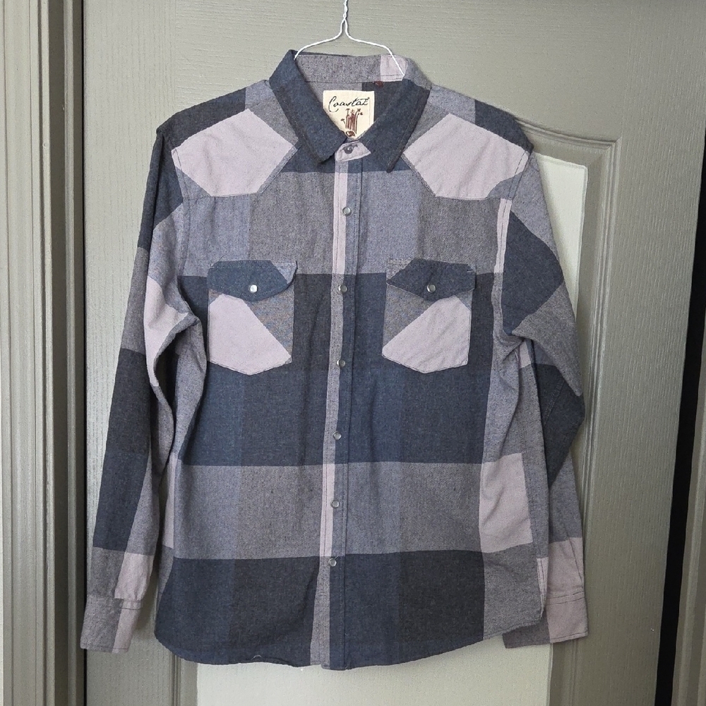 Comfort Colors Men's Casual Plaid Shirt